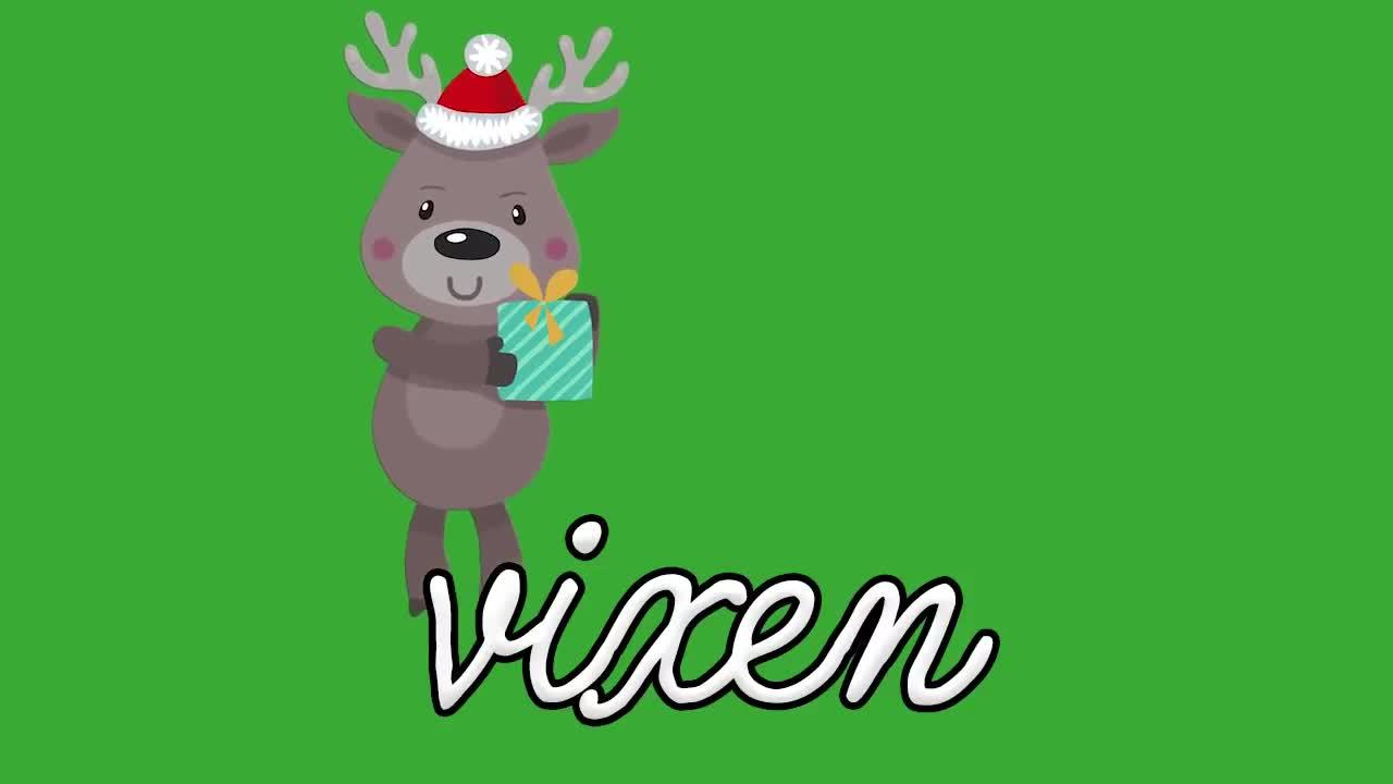 All Santa s Reindeer Names of all the Reindeer English